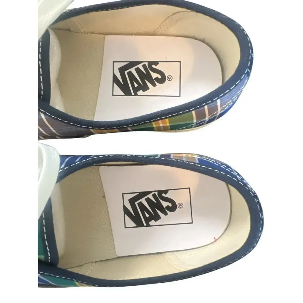 VANS ANAHEIM FACTORY 44DX LOW TOP PLAID CANVAS LACE UP SHOES MEN/WOMEN